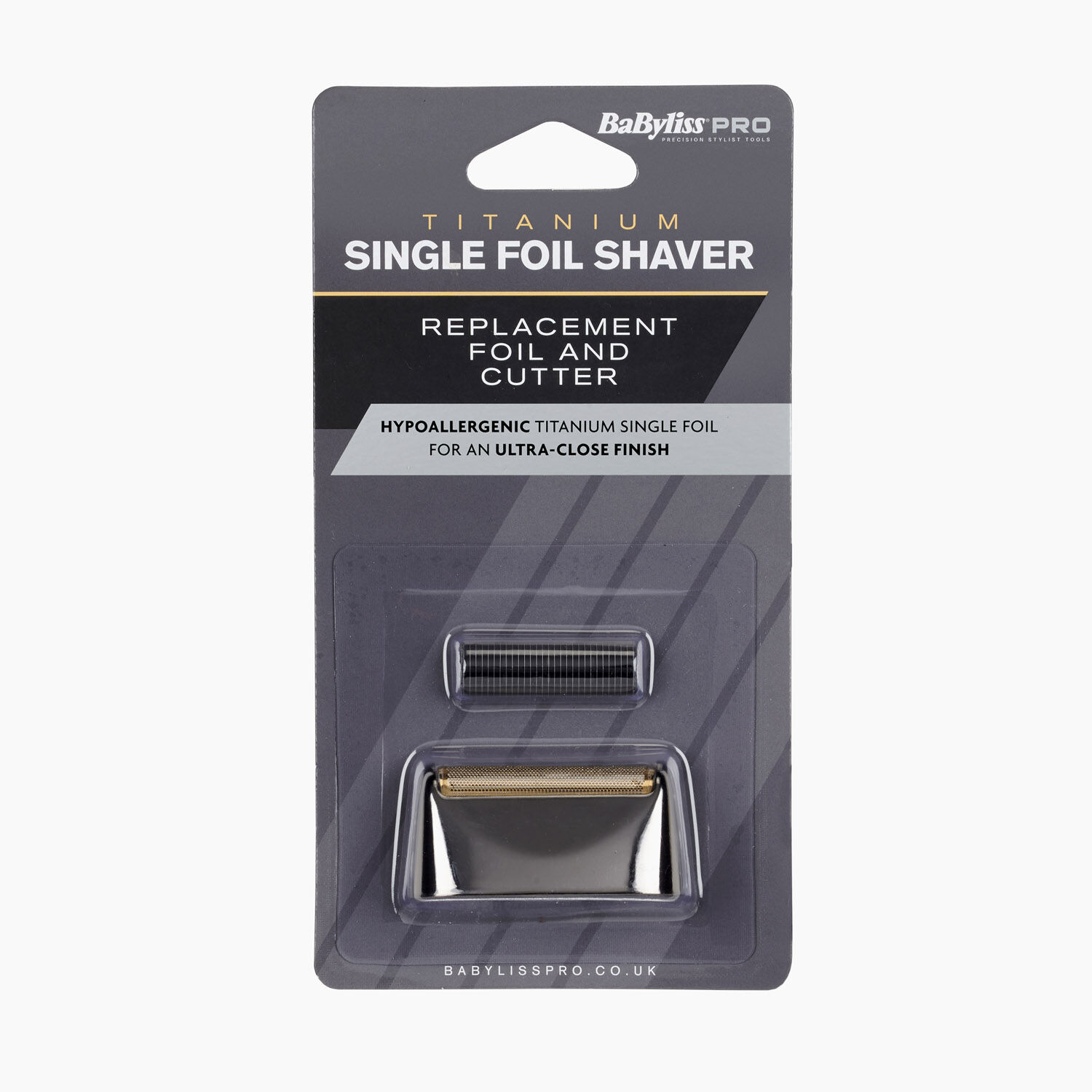 Titanium Single Foil Shaver Replacement Foils & Cutters in packaging